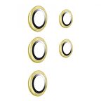 Samsung Galaxy S24 Ultra Uyumlu Kamera Lens Koruyucu Cam Filmi Gold