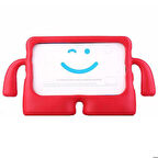 Samsung Galaxy Tab A9 Uyumlu Çocuk Tablet Kılıf iBuy Yumuşak Silikon Renkli Kılıf  Kırmızı