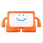 Samsung Galaxy Tab A9 Plus Uyumlu Çocuk Tablet Kılıfı iBuy Silikon Kılıf  Turuncu