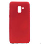 Samsung Galaxy A8 Plus 2018 Uyumlu Kılıf Zore Premier Silikon Kapak Kırmızı