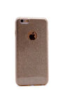 Apple iPhone 7 Uyumlu Kılıf Zore Shining Silikon Gold