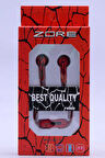 Zore GX-7703 Stereo Mp3 Kulaklık Kırmızı