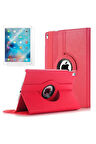 Apple iPad 9.7 2017 (5.Nesil) Uyumlu Zore Dönebilen Standlı Kılıf Kırmızı