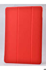 Samsung Galaxy Tab S2 8.0 T715 Uyumlu Zore Smart Cover Standlı 1-1 Kılıf Kırmızı