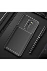 Oppo A9 2020 Uyumlu Kılıf Zore Negro Silikon Kapak Siyah