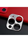 Apple iPhone 11 Pro Uyumlu Zore Metal Kamera Koruyucu Gri