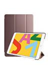Apple iPad 10.2 (8.Nesil) Uyumlu Zore Smart Cover Standlı 1-1 Kılıf Gold