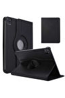 Apple iPad Pro 12.9 2020 (4.Nesil) Uyumlu Zore Dönebilen Standlı Kılıf Siyah