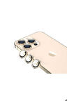 Apple iPhone 13 Pro Max Uyumlu CL-06 Kamera Lens Koruyucu Gold