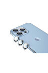Apple iPhone 13 Pro Max Uyumlu CL-06 Kamera Lens Koruyucu Mavi