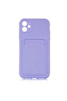 Apple iPhone 12 Uyumlu Kılıf Zore Ofix Kapak Lila