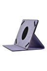 Zore Unik Universal 11 İnç Dönebilen Standlı Kılıf Mor