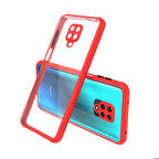 Xiaomi Redmi Note 9S Uyumlu Kılıf Zore Kaff Kapak Kırmızı