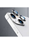Apple iPhone 13 Uyumlu CL-04 Kamera Lens Koruyucu Gri