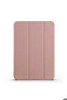 Apple iPad Mini 2021 (6.Nesil) Uyumlu Zore Smart Cover Standlı 1-1 Kılıf Rose Gold