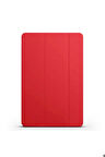 Xiaomi Mi Pad 5 Uyumlu Zore Smart Cover Standlı 1-1 Kılıf Kırmızı