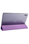 Huawei MatePad 11 (2021) Uyumlu Zore Smart Cover Standlı 1-1 Kılıf Mor