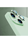Apple iPhone 13 Uyumlu CL-07 Kamera Lens Koruyucu Açık Yeşil