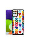 Samsung Galaxy M32 Uyumlu Kılıf Zore M-Fit Desenli Kapak Heart No6