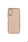 Vivo Y20S Uyumlu Kılıf Zore Bark Kapak Rose Gold