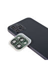 Apple iPhone 13 Pro Max Uyumlu CL-08 Kamera Lens Koruyucu Koyu Yeşil