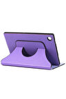 Lenovo Tab M8 Uyumlu Zore Fest Dönebilen Standlı Kılıf Lila