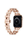 Apple Watch 38mm Uyumlu Zore KRD-96 Metal Kordon Rose Gold
