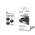 Apple iPhone 16 Pro Zore CL-12 Premium Safir Parmak İzi Bırakmayan Anti-Reflective Kamera Lens Koruyucu Gold