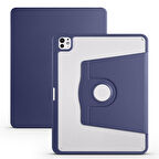 Apple iPad Pro 13 2024 Uyumlu Kılıf Zore Termik Kalem Bölmeli Dönebilen Standlı Kılıf