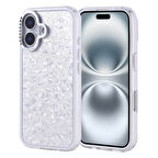 Apple iPhone 16 Uyumlu Kılıf Taşlı Tasarımlı  Zore Kapi Kapak