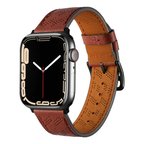 Apple Watch Ultra 49mm Uyumlu Kordon Deri Şık Tasarımlı Luxury Strap KRD-76 Kayış