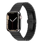 Apple Watch Ultra 49mm Uyumlu Kordon Metal Paslanmaz Klipsli KRD-79 Kayış