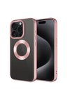 Apple iPhone 15 Pro Max Uyumlu Kılıf Tek Kamera Çerçeveli Logo Gösteren Zore Omega Kapak