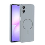 Samsung Galaxy A07 Uyumlu Kılıf M-safe Şarj Özellikli Zore Meta Kapak