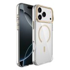 Apple iPhone 17 Pro Max Uyumlu Kılıf M-safe Şarj Özellikli Airbagli Kamera Standlı Zore Azor Kapak