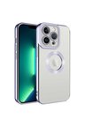 Apple iPhone 13 Pro Max Uyumlu Kılıf Kamera Korumalı Logo Gösteren Zore Omega Kapak