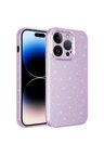 Apple iPhone 14 Pro Max Uyumlu Kılıf Kamera Korumalı Simli Lüks Zore Koton Kapak