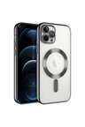 Apple iPhone 11 Pro Max Uyumlu Kılıf Kamera Korumalı M-safe Wireless Şarj Özellikli Zore Demre Kapak