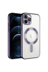 Apple iPhone 13 Pro Uyumlu Kılıf Kamera Korumalı M-safe Wireless Şarj Özellikli Zore Demre Kapak