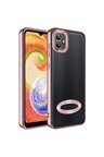 Samsung Galaxy A04 Uyumlu Kılıf Kamera Korumalı Logo Gösteren Zore Omega Kapak