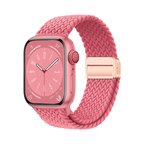 Apple Watch 10 42mm Uyumlu Zore KRD-134 Örgü Tasarımlı Hasır Kordon Strap Kayış