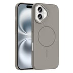 Apple iPhone 16 Uyumlu Kılıf M-safe Şarj Özellikli Zore Ruby Sert Kapak