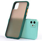 iPhone 11 Kılıf Mat Yüzey Renkli Kenar Silikon