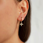 Kutup Yıldızı Sallantılı Küpe