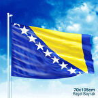 Bosna İ Hercegovina -bosna Hersek Bayrağı Sancak -bayrak -70x105 Cm