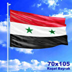 Suriye Arap Cumhuriyeti Raşel Bayrak 70x105 Cm