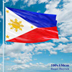 Filipinler Bayrağı - 100x150 Cm (1 Metre X 1,5 Metre) - Raşel Kumaş