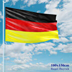 Almanya Bayrağı - 100x150 Cm (1 Metre X 1,5 Metre) - Raşel Kumaş