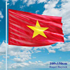 Vietnam Bayrağı - 100x150 Cm (1 Metre X 1,5 Metre) - Raşel Kumaş