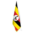 Uganda Bayrağı -ofis-makam-toplantı Odaları - Saçaklı Makam Bayrağı